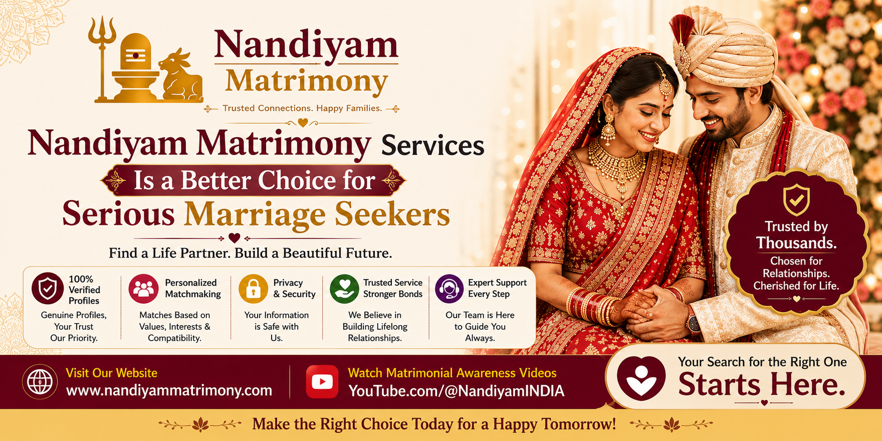 Nandiyam Matrimony Services